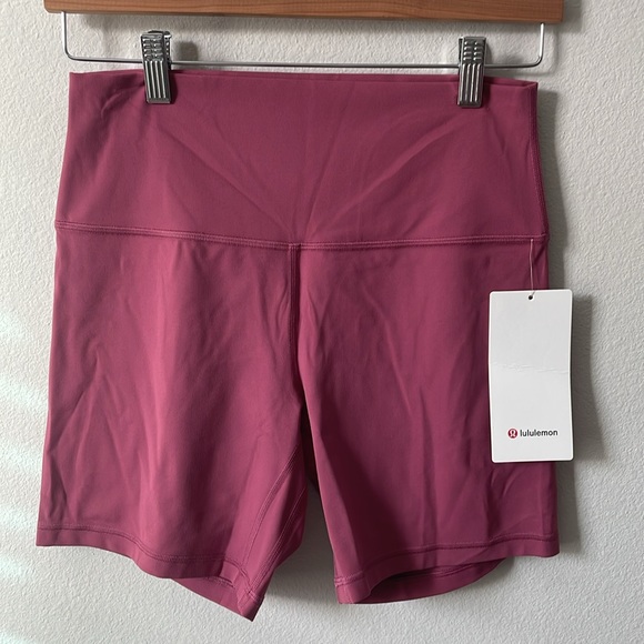 NWT Lululemon Align High-Rise Short 6" Washed Mauve Size 10 - Picture 1 of 10